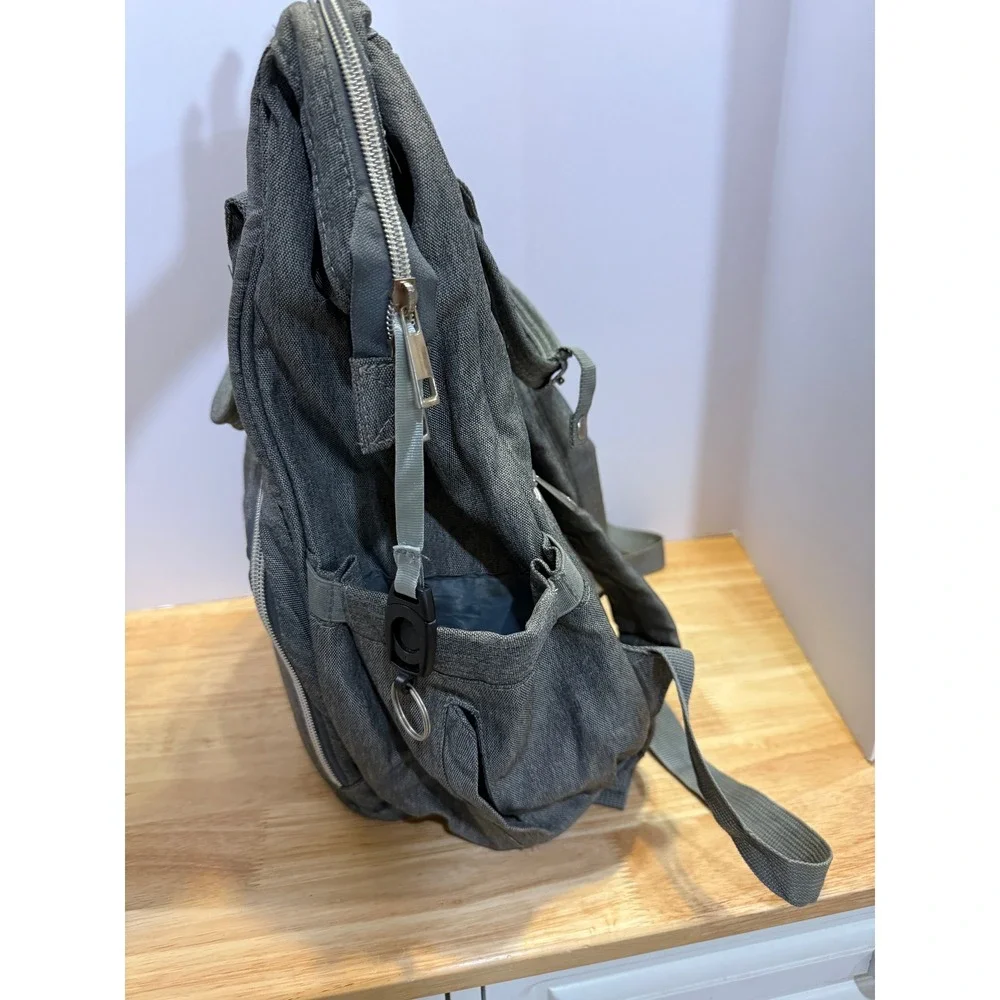 Dodo Babies Diaper Bag‎ Backpack – Gray – Excellent Condition